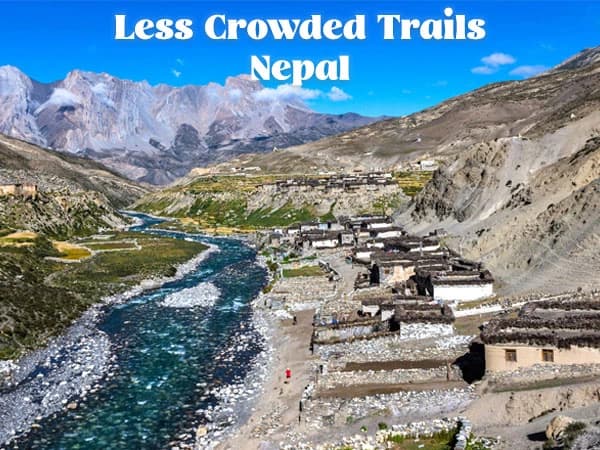 Less crowded trails in Nepal