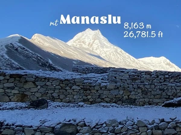 Mount Manaslu, the eighth-highest peak in the world