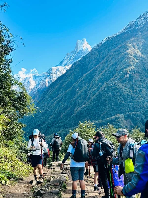 On the way to Annapurna Base Camp