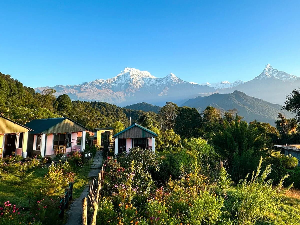 View of Annapurna from Australian Camp on Mardi Himal Trek