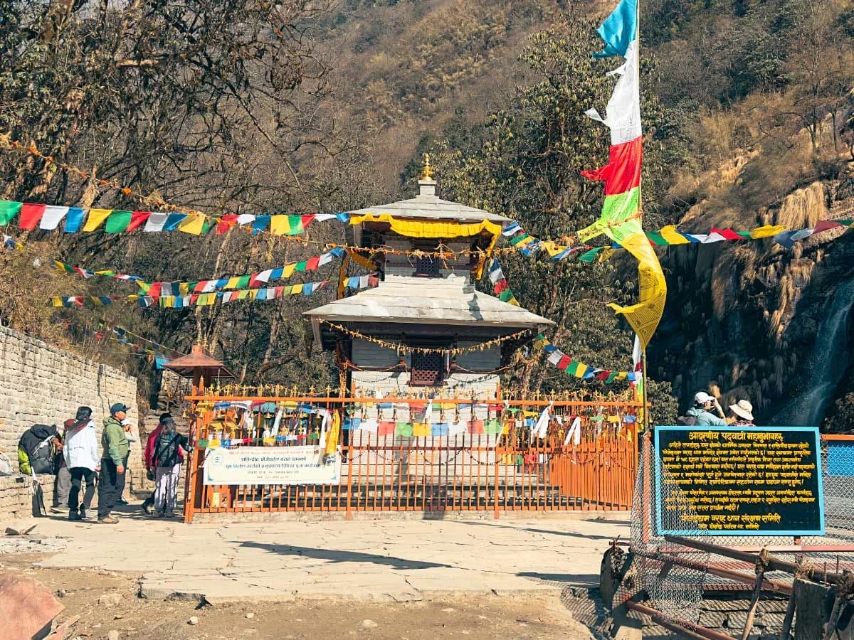 Barahi Temple during the Annapurna Base Camp Trek