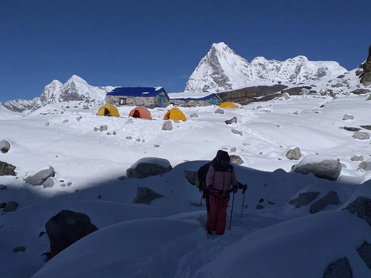 Climbing Mera Peak