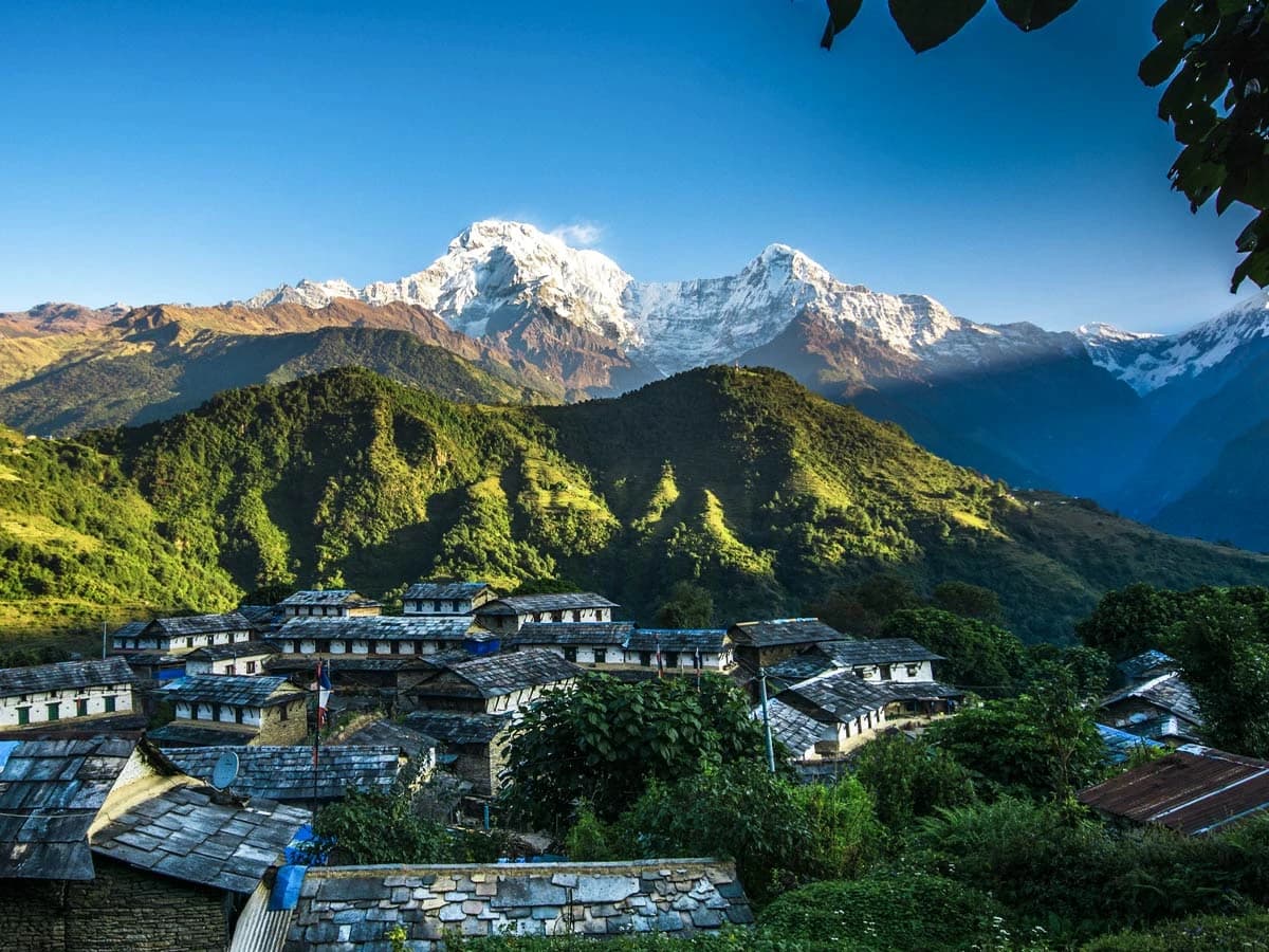 Ghandruk Village with Annapurna Panorama in the Background