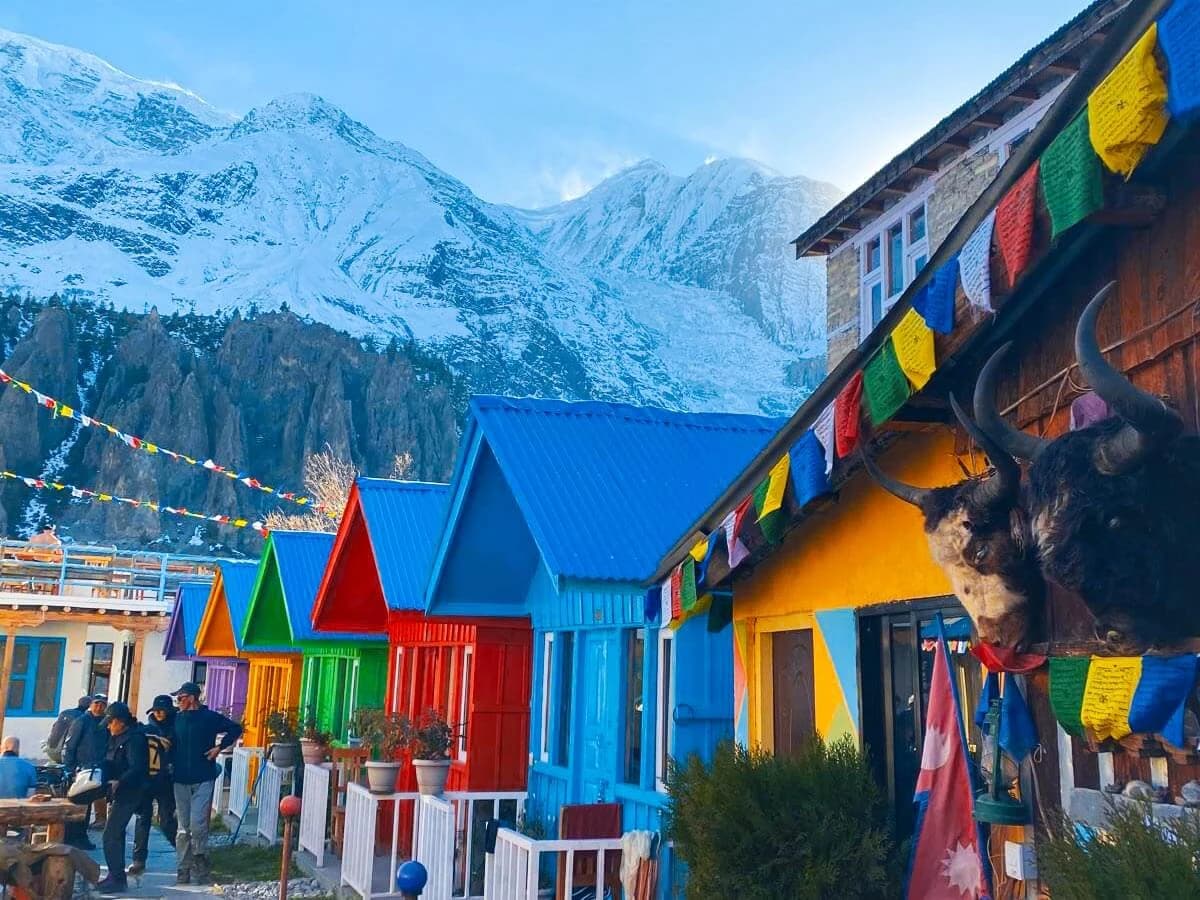 Beautiful view from Manang during Annapurna Circuit Trek