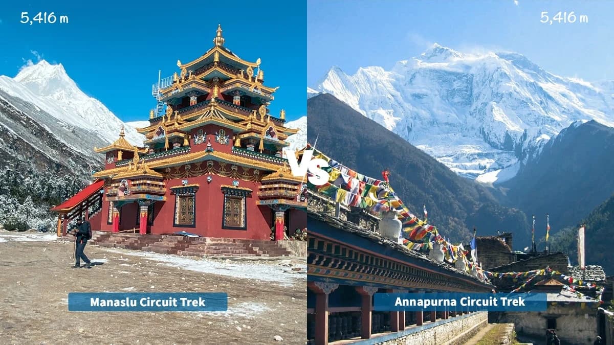 Manaslu Circuit vs Annapurna Circuit Trek in Nepal