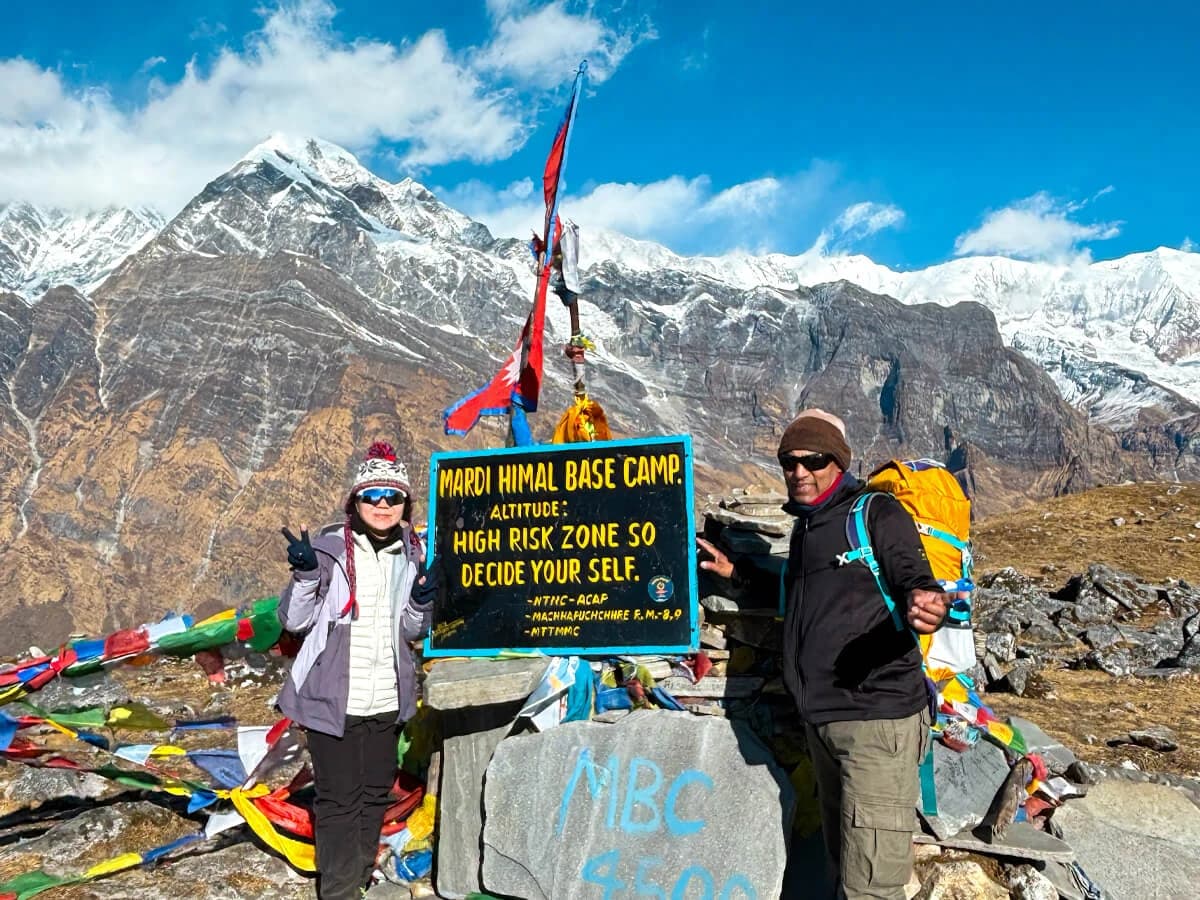 Mardi Himal Base Camp (4,500 meters)
