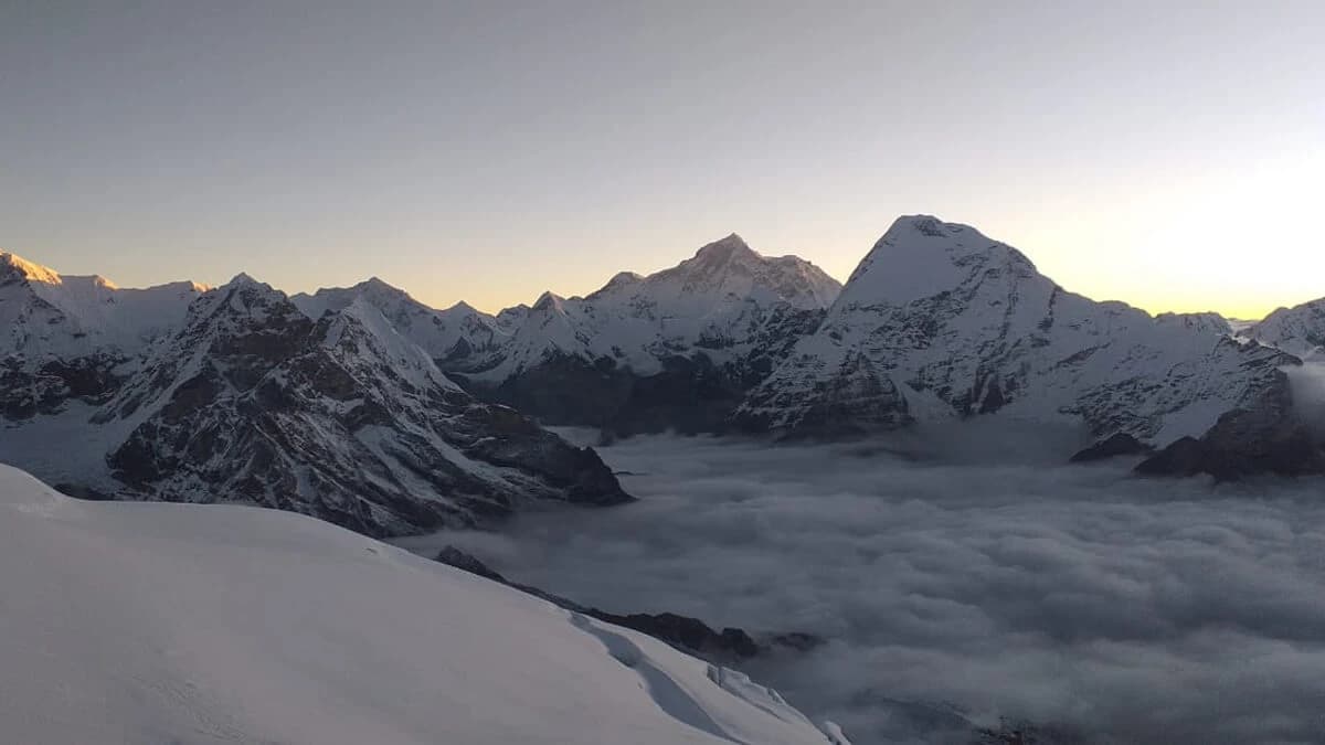 View from the top or Mera Peak
