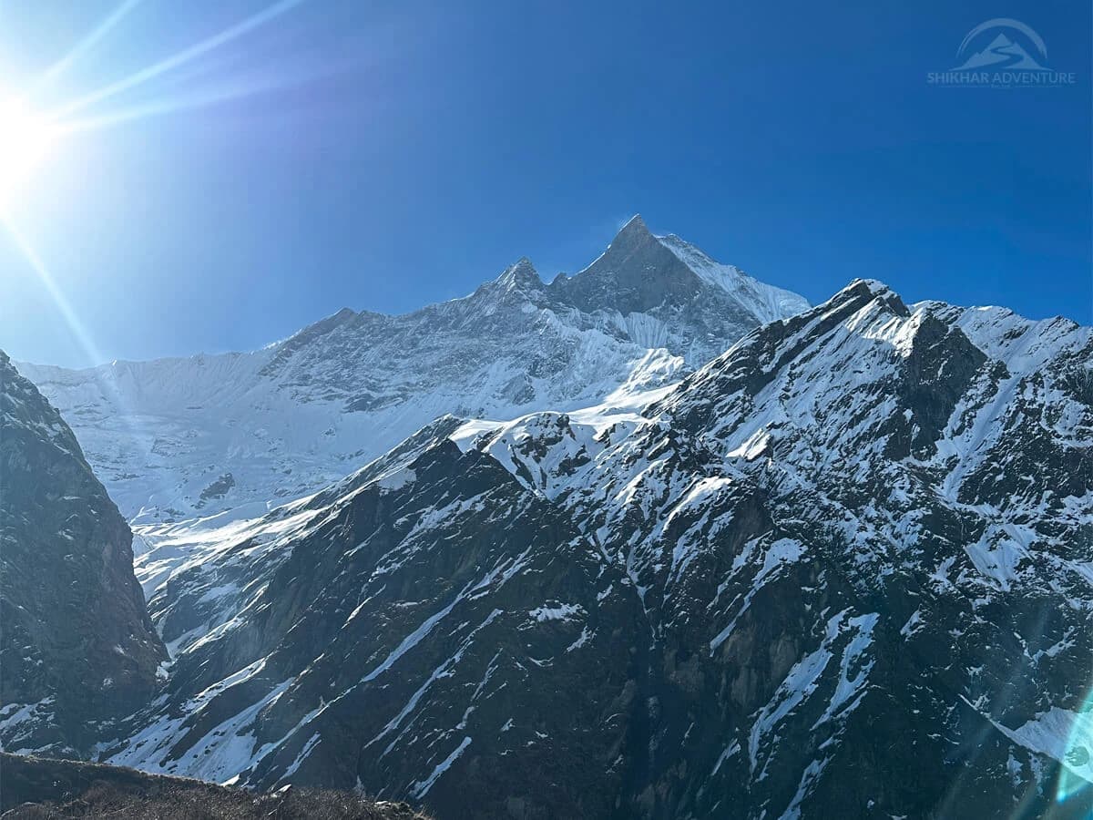 Mount Fishtail from ABC side