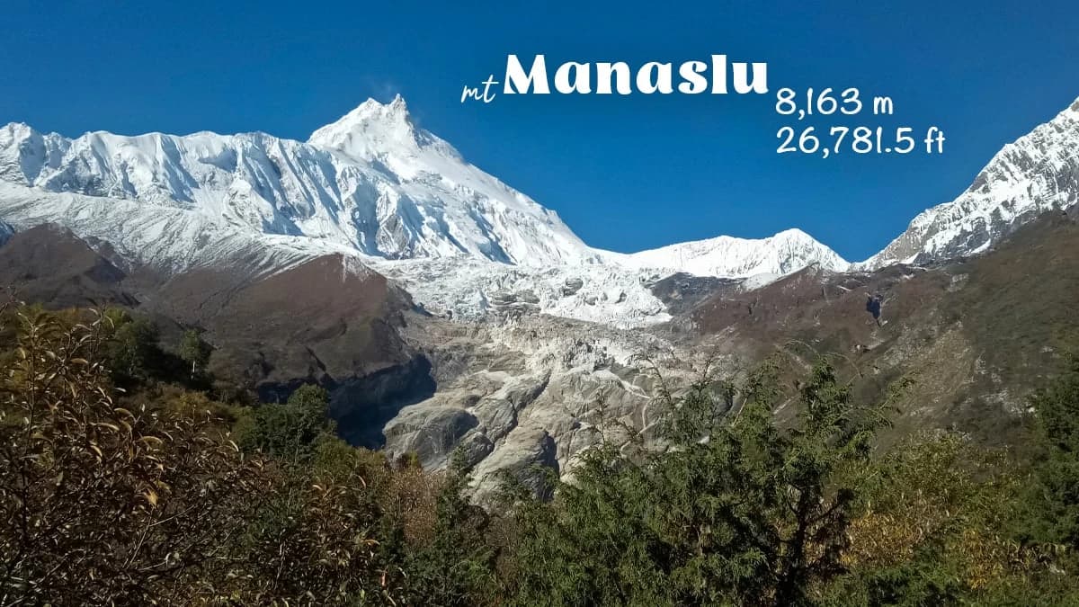 Mount Manaslu in Nepal's Gorkha district
