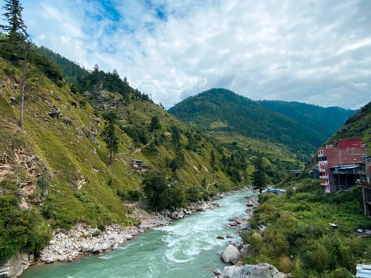 Beautiful view of Karnali river and forest from Nagma, Jumla
