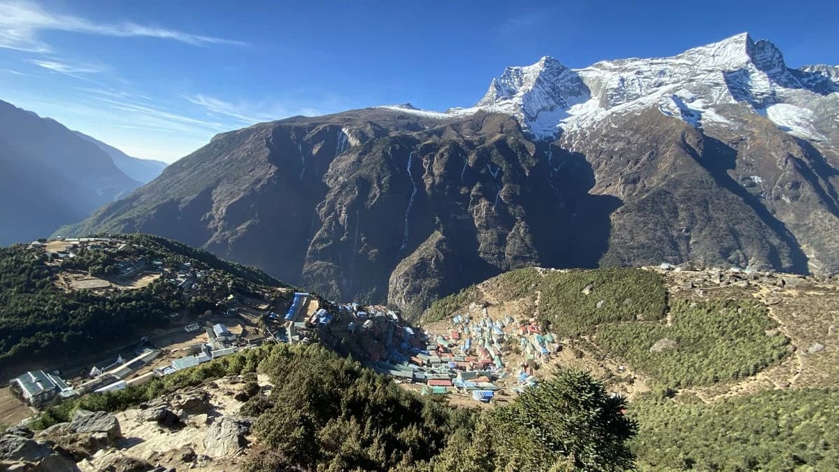 Namche Bazaar at 3,440m, Khumbu Valley, Nepal