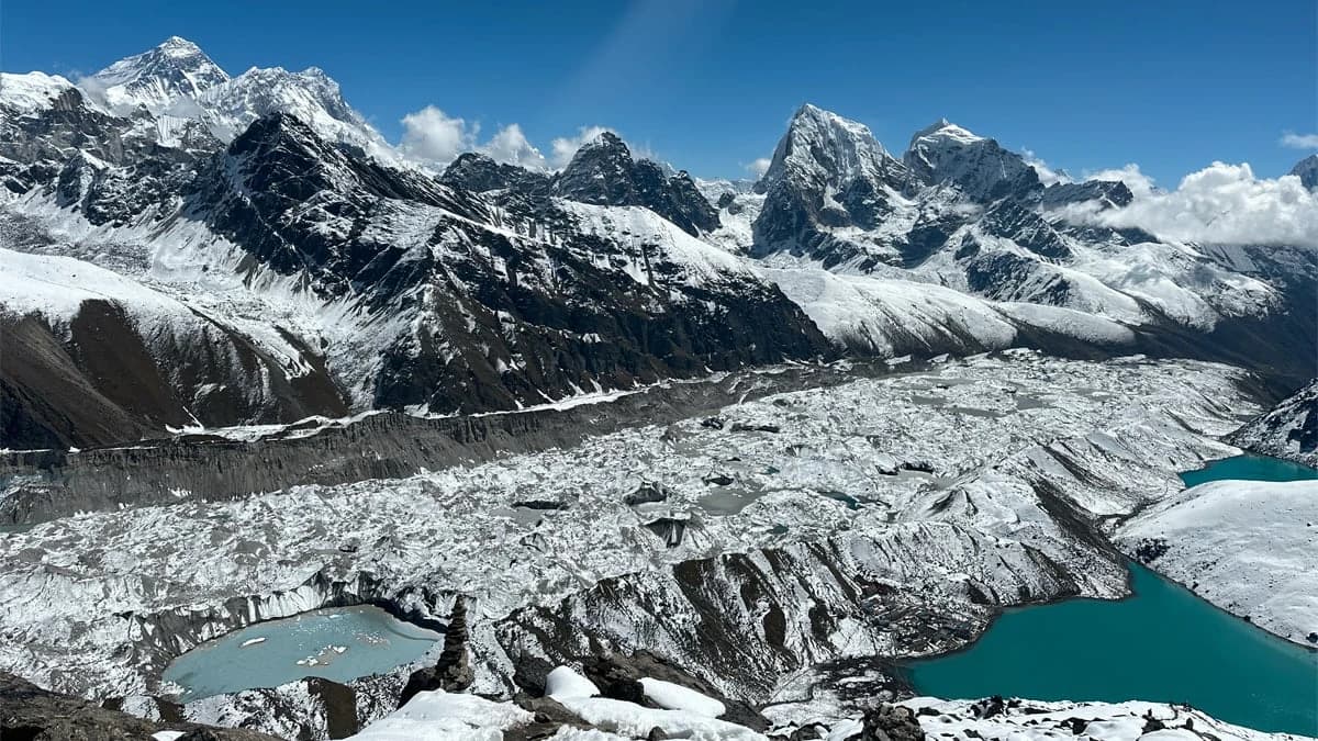 Sagarmatha National Park landscape in the Khumbu region