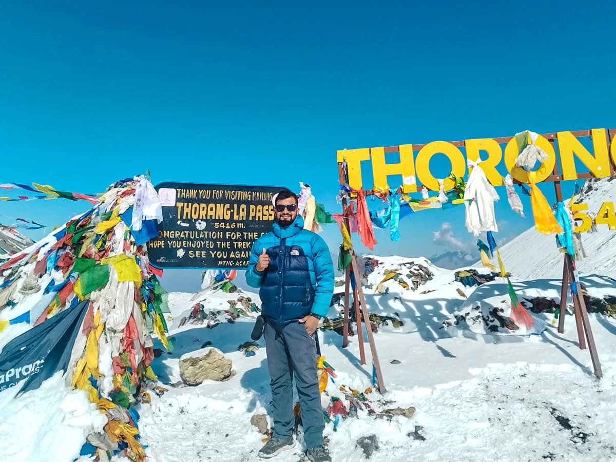 Smiling face at Thorong La Pass