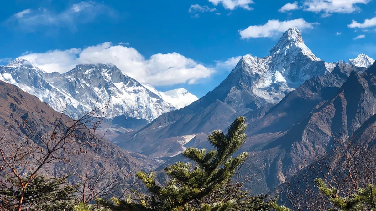 View from Everest view hotel in Namche
