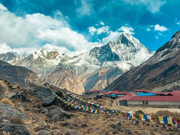 Mount Fishtail Seen From Annapurna Base Camp