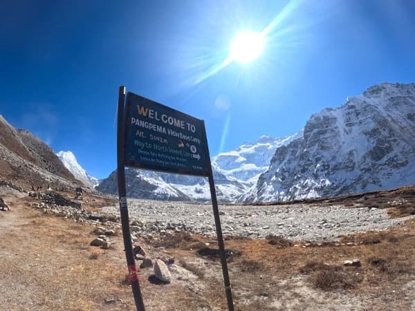 Kanchenjunga Base Camp trekking route through alpine landscapes